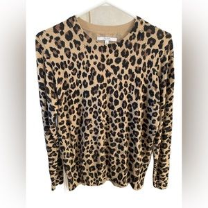 Alfred Sung Leopard Print Top